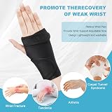 ACWOO Adjustable Wrist Strap Carpal Tunnel Splint Left Breathable Support view 5