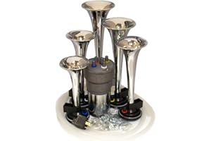 OEMLINK INTERNATIONAL LTD Dixie Air Horn - Dixieland Premium Full 12 Note Version - Chrome