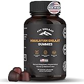 PakShilajit Pure Sundried Himalayan Shilajit Gummy for Men & Women | Organic Shilajit Gummies | Natural 85 Plus Trace Minerals Fulvic Acid | Energy, Immunity | Sugar-Free 60 Healthy Gummy