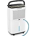 Sweetcrispy 2,000 Sq.Ft Energy Star Dehumidifier for Basement with Drain Hose, 30 Pint Portable Dehumidifiers for Home Bedroom Bathroom Large Room, Powerful Moisture Removal and Humidity Control