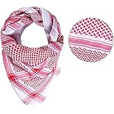 Jcwto Arab Shemagh Tactical Desert Keffiyeh Head Scarf Arabic Turban Neck Headwear Wrap Arab Muslim Costume for Men