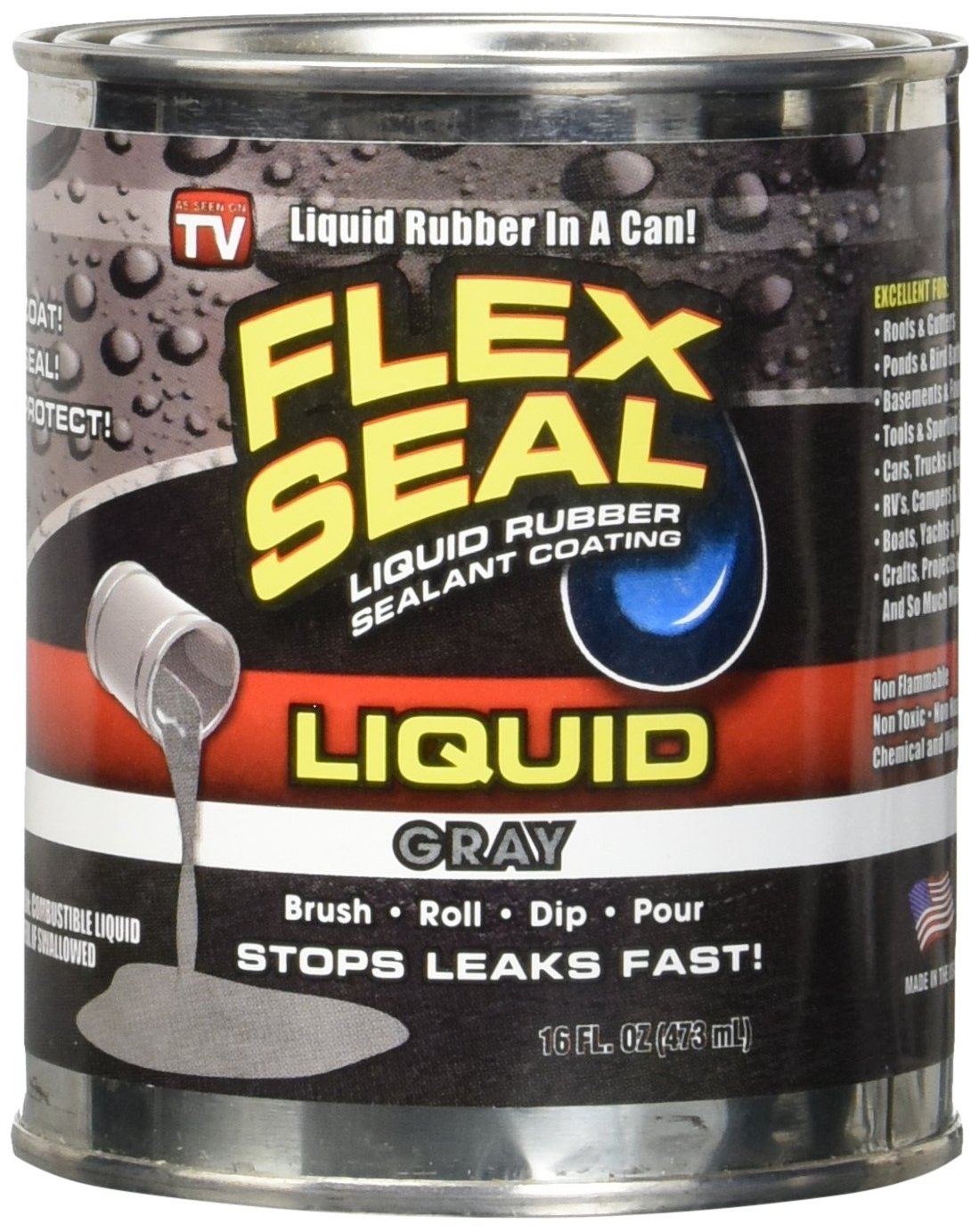 Flex Seal Liquid Large 16 Ounce (Gray) eBay