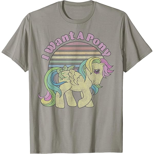 T-shirt My Little Pony Wet Seal – Gris, Sans Manches – Taille XS
