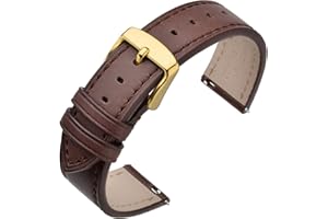 ANNEFIT Watch Band 16mm 17mm 18mm 19mm 20mm 21mm 22mm 24mm - Classic Oil Wax Leather Quick Release Watch Strap for Men Women