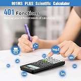 NEWYES 991MS-II Scientific Calculator 401 Functions Black view 3