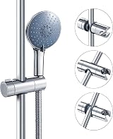 Joyoldelf Chrome Shower Head Holder 16-19 mm Adjustable Bracket view 4