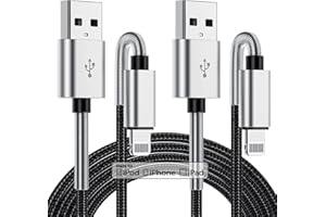 KITMINUN 2Pack 10ft iPhone Charger Cable, [ Apple MFi Certified ] Long Lightning Cable 10 Foot, High Fast 10 Feet Apple Charging Cable Cord for Apple iPhone14 Pro Max/13 Mini/12/11/XS/XR/8
