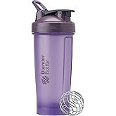 BlenderBottle Classic V2 Shaker Bottle Perfect for Protein Shakes and Pre Workout, 28oz, Full Color Purple