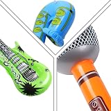 Yojoloin 12PCS Jumbo Inflatable Guitar Saxophone Microphone Balloons Party Props view 4