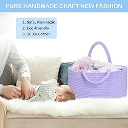 ABenkle Diaper Caddy Organizer, Boho Rustic Cotton