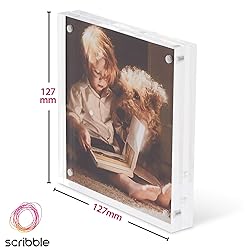 Scribble 5 x 5 Acrylic Magnetic Photo Frame/Picture