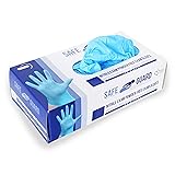 Safeguard Nitrile Disposable Gloves, Powder