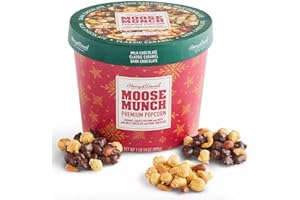 Harry & David Moose Munch Gourmet Popcorn 30 oz Holiday Drum