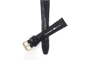 Bandini Extra Long (XL) Italian Leather Watch Band Strap - Padded - Alligator Pattern - 6 Colors - 12mm, 14mm, 16mm, 18mm, 20