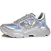 BELOS Women's Platform Chunky Sneakers Fashion Dad Sneakers Casual Lace Up Comfortable Lightweigt Walking Shoes