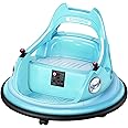 Forever Source 12V Electric Ride On Bumper Car for Toddlers W/Parent Remote Control, 360 Degree Spin, Lights, Music, 1.9MPH Max, ASTM Certified, 3-5 Years Old, Blue