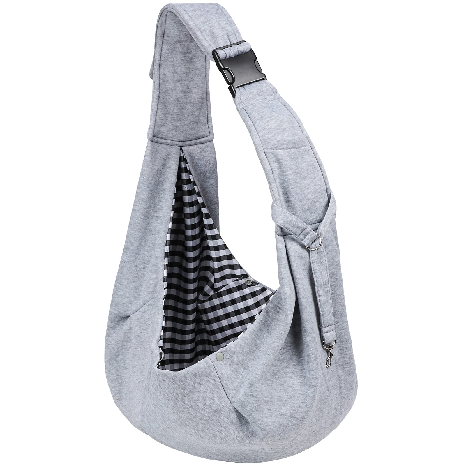Sarsumir Dog Carrier Bag Dog Sling, Pet Carrier for Small Medium Cat Dog, Puppy Carrier with Adjustable Shoulder Strap Puppy Sling for Travel Walking Shopping, Grey