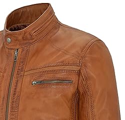 HANDSY Leather Jackets For Men - Leather Motorcycle
