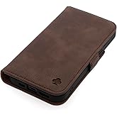 Porter Riley - Leather Case for Google Pixel 11/11 Pro &amp; Pixel 10/10 Pro. Premium Genuine Leather Stand Case/Wallet/Cover (Chocolate Brown)