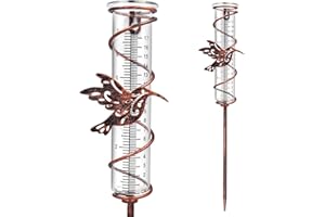 YZNlife Rain Gauge,Detachable Rain Gauge with Stake,Rain Gauge Outdoor for Yard Garden Patio Lawn