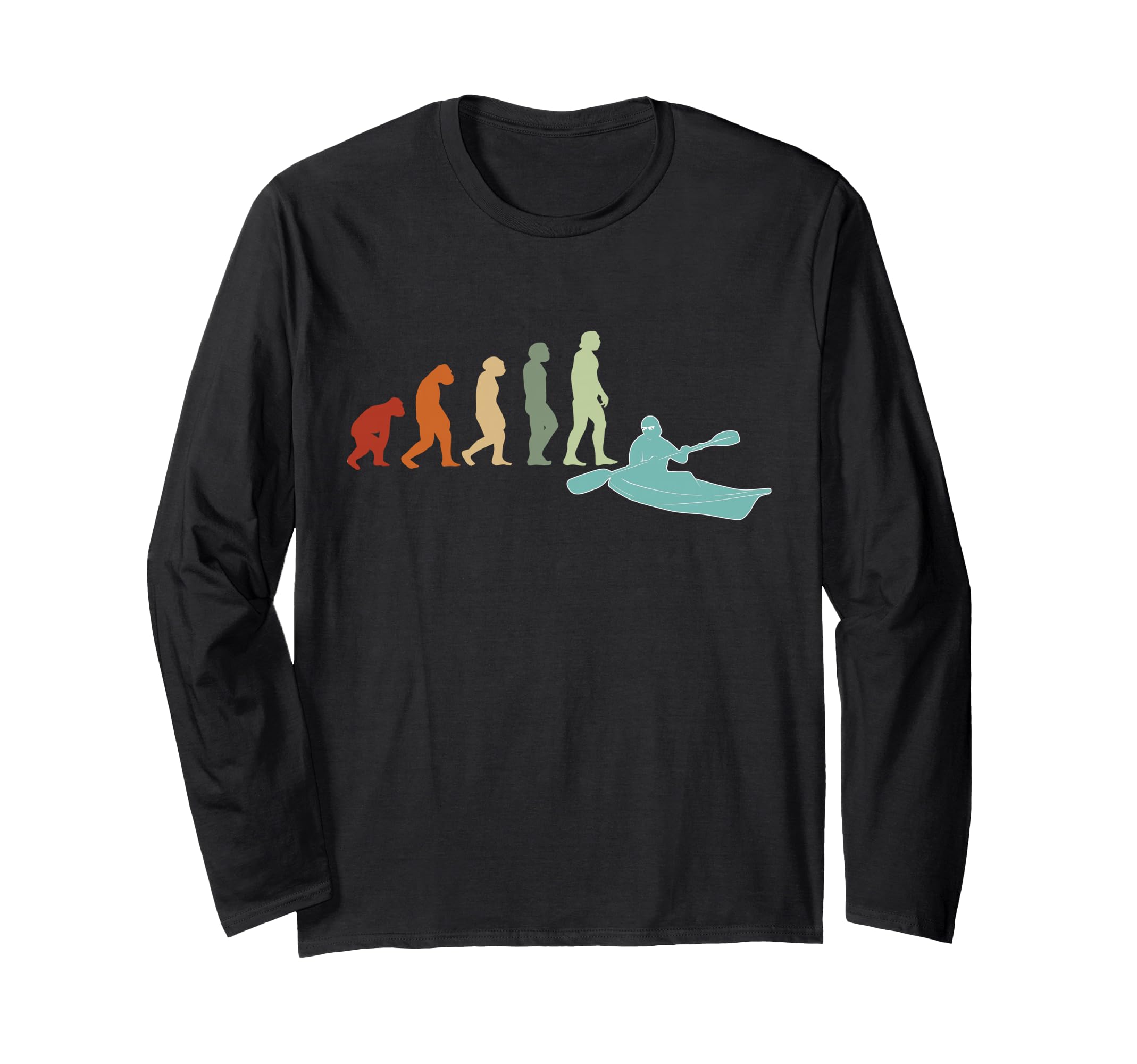 KAYAKS Canoes RAFTING Vintage KAYAKER Kayaking Long Sleeve T-Shirt