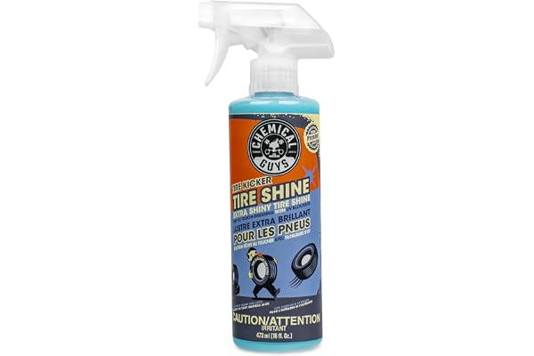 Chemical Guys Tire Kicker Sprayable Extra Glossy Tire Shine (Works on Rubber, Vinyl & Plastic), Great for Cars, Trucks, SUVs,