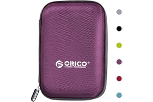ORICO Hard Drive Case 2.5inch External Drive Storage Carring Bag for WD My Passport Element, Seagate, Toshiba, Samsung T5 2.5