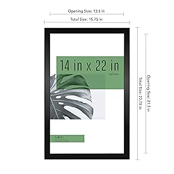 MCS Studio Gallery 14x22 Poster Frame Black