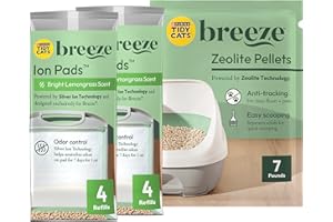 Purina Tidy Cats 2-Month Breeze Refill Supply, Pads & Pellets Bundle Pack, 7.91 Pounds (Box of 1)