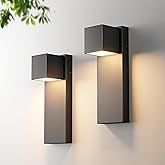 Aoceley 2 Pack 13" Modern Outdoor Led Wall Light,16W 3000K 1200Lumen Porch & Patio Hardwired Wall Mount Wall Sconces,Exterior