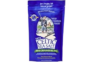 Fine Ground Celtic Sea Salt – 16 Ounce (Pack of 1) Resealable Bag of Nutritious, Classic Sea Salt, Great for Cooking, Baking, Pickling, Finishing and More, Pantry-Friendly, Gluten-Free