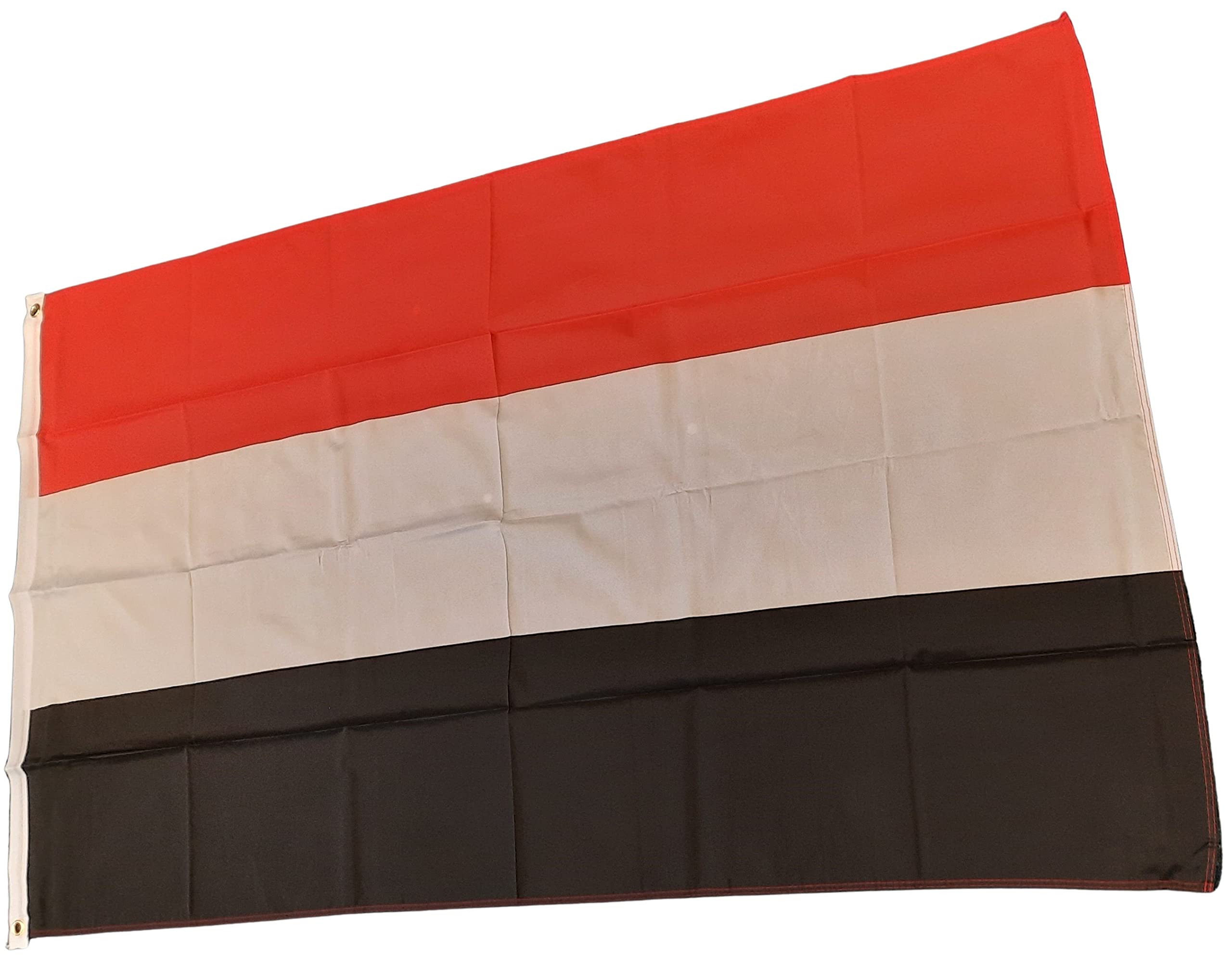 NWFlags Yemen Flag 5ft x 3ft 75d Premium Polyester Suitable For Flagpoles | Strong Polyester 5x3 foot material large flag banner with two metal Eyelets