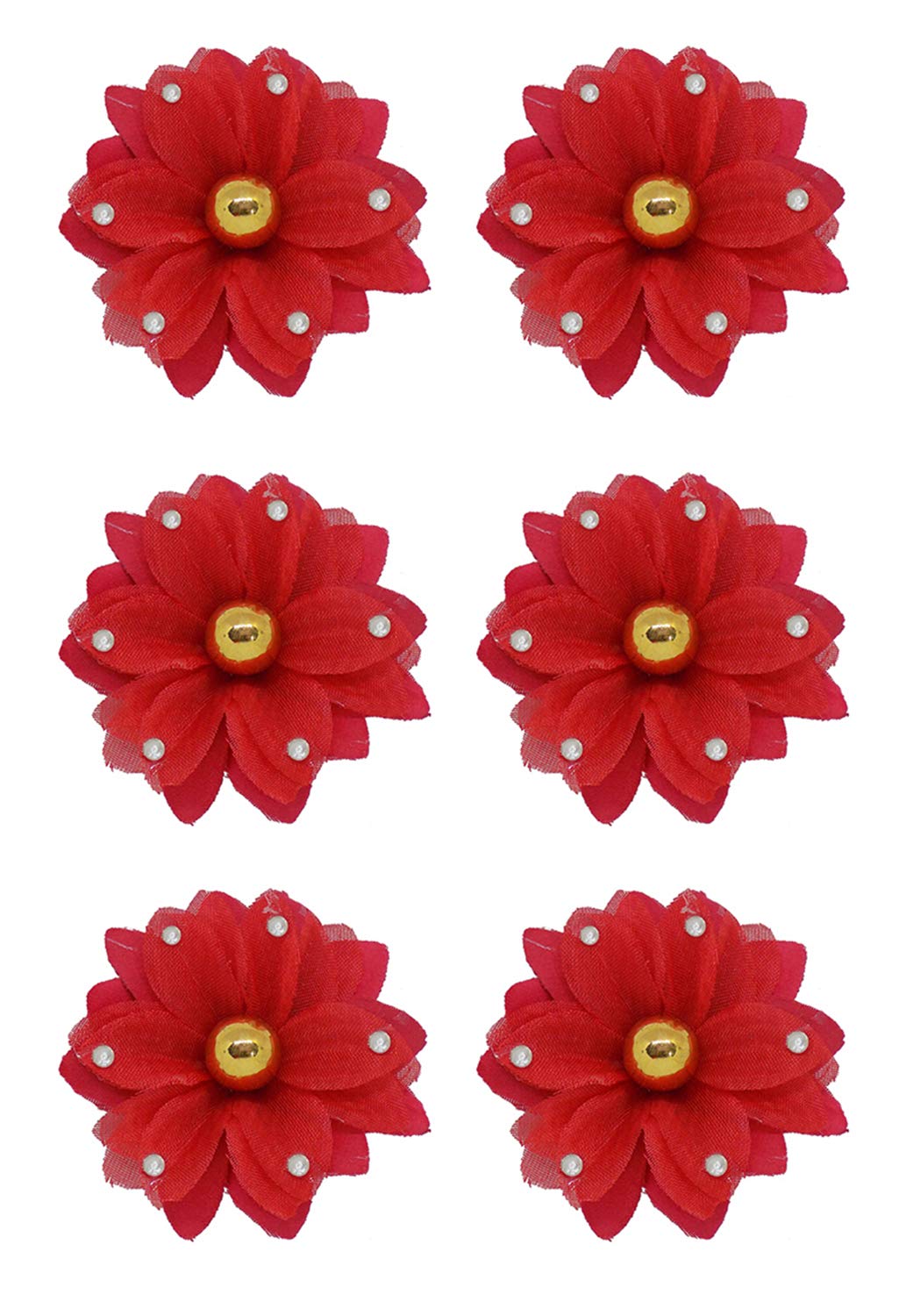 Buy Majik Flower 6 Pcs Hair Clips For Women Lady Girl Brooch Hair