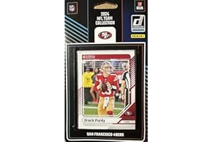 PANINI San Francisco 49ers 2024 Donruss Factory Sealed 12 Card Team Set Featuring Brock Purdy, Christian McCaffrey and George Kittle Plus Ricky Pearsall, Isaac Guerendo and Jacob Cowing Rated Rookie Cards