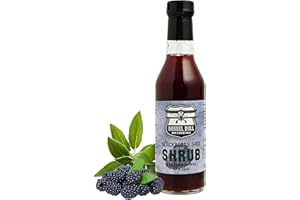 Barrel Roll Bar Essentials Blackberry Sage Drinking Shrub | Craft Cocktail Mixer with Real Berries & Fresh Sage | Perfect for Gin, Vodka, Whiskey, Tequila, Spritzers & Mocktails | Small-Batch Mixer – 8 Ounce Bottle