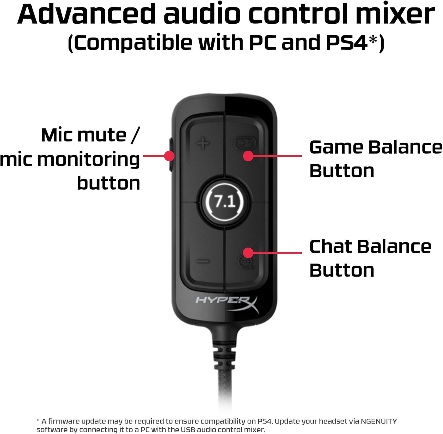 HyperX Cloud Alpha S - PC Gaming Headset, 7.1 Surround Sound, Adjustable Bass, Dual Chamber Drivers, Breathable Leatherette, Memory Foam, and Noise Cancelling Microphone - Blackout (HX-HSCAS-BK/WW): Computers & Accessories