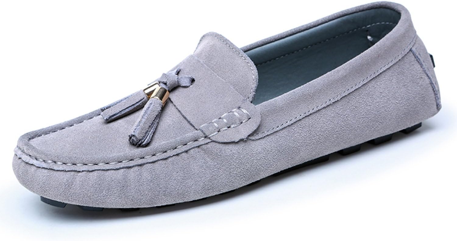 CIROHUNER Men's Casual Suede Loafers Slip-on Driving Shoes