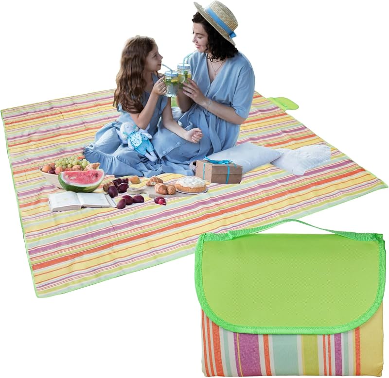 DBOO Large Waterproof Picnic Blanket 200x200cm Portable Beach Mat