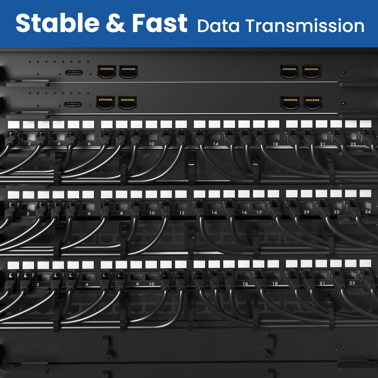 Ultra Clarity Cables Cat 6 Ethernet Cable 100 ft, Outdoor&Indoor 10Gbps Ethernet Cable, High Speed Cat6 Cable RJ45 LAN Internet Cable for Computer, Router, Modem, PS4/5, Xbox, Gaming - Black