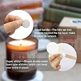 OWLKELA Candle Wick Stickers 240pcs Heat Resistant Double Sided with Tail view 7