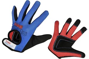 Kiddimoto Anti Slip Kids Bike Gloves for Kids Boys & Girls Best Toddler Bike Gloves Ages 2-10 Full Finger Cycling Gloves for Youth Sports Like MTB, BMX Dirt Biking, Mountain Bike Riding, Skates