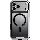 Ghostek Atomic Slim iPhone 17 Pro Max Case, Compatible with Apple MagSafe Accessories, Aluminum Metal Bumper, Shockproof Drop Protection (6.9 Inch, Silver)