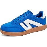 LUCKY STEP Men's Retro Fashion Sneakers Low Top Comfort Trainers Casual Lightweight Classic Walking Shoes