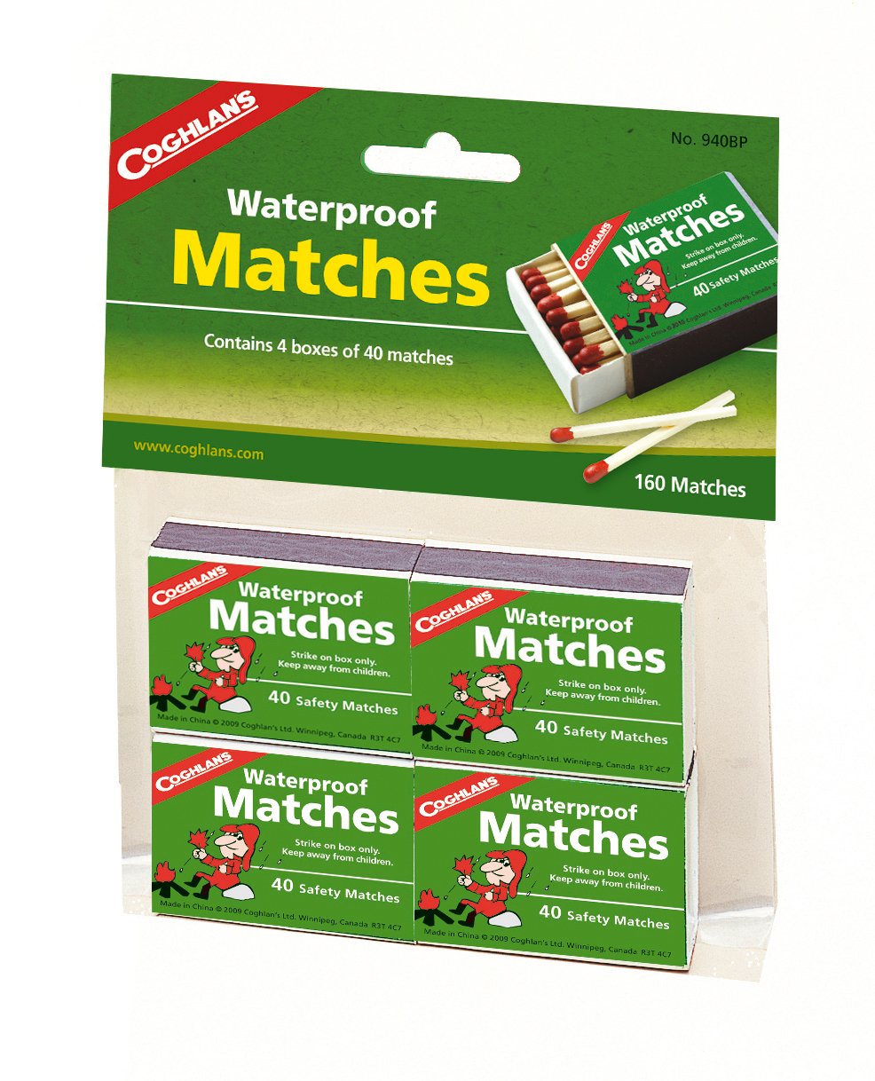 Coghlan's 940BP Waterproof Matches,  4 pack