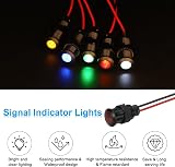 PATIKIL 12mm Red Signal Indicator Light 5pk AC/DC 110-220V Waterproof Panel view 3