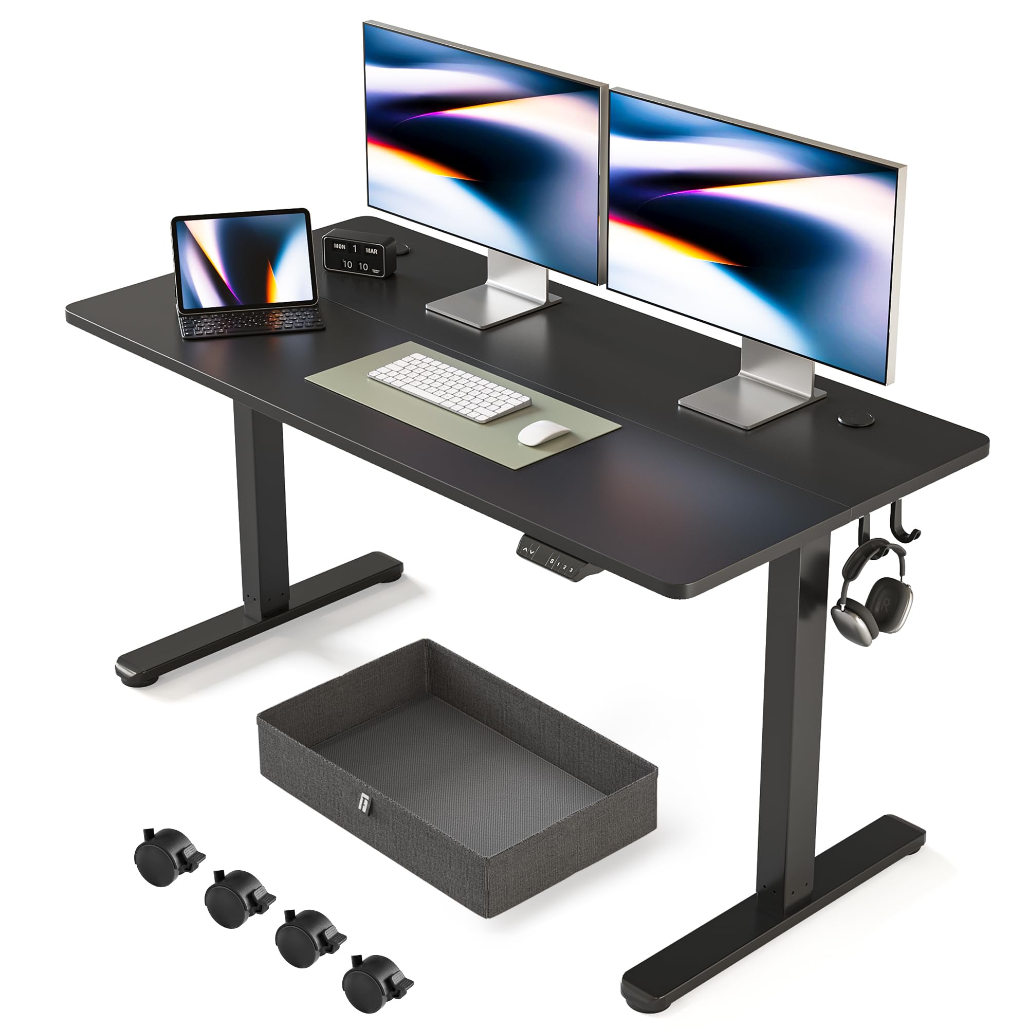 Mua FEZIBO 55x 24 Inches Standing Desk with Drawer, Adjustable Height ...