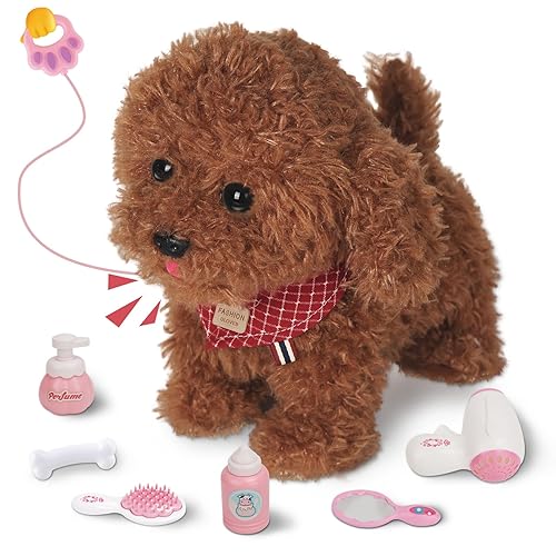 Jimate Puppy Toys for Kids, Toy Dogs That Walk and Bark, Walking