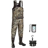 TIDEWE Hunting Waders with Boot Hanger & 600G Insulation, Waterproof Cleated Neoprene Bootfoot Fishing Chest Waders