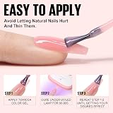 TOMICCA Jelly Gel Polish 15ml Sheer Pink UV/LED Soak Off view 6