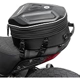 ROCKBROS EVA Hard Shell Motorcycle Tail Bag Waterproof 35L | Motorcycle Seat Bag, Expandable, Helmet Bag, Luggage Bag